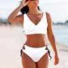 Custom Personalized Women's Wrap Front & Tie Side Bikini Set Two Piece Swimsuit