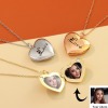 Photo Heart Locket Necklace