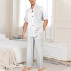 All Over Print Men's V-Neck Pajama Set