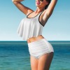 Custom Individualized Women's Ruffle Hem Tankini Set
