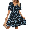 V-Neck Fitted Dress