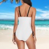 All-Over Print Women Drawstring Side One-Piece Swimsuit