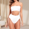 All-Over Print Women's Strapless Bikini Set