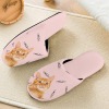Custom Women's Cotton Non-Slip Warm Slipper