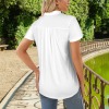 Custom Personalized Women's V Neck Pocket Polo Shirts