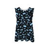 Round-Neck Ruffle-Hem Dress