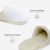 Custon Men's Fur Lined Thick-Sole Indoor Slippers