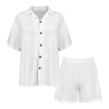 All-Over Print Women's V-neck Button Short Sleeve Pajama Sets