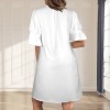 Custom Specialized Women's V-Neck Ruffle Sleeve Casual Dress