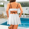 Custom Individualized Women's Lace Up 3 Piece Bikini Sets