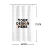 Custom Waterproof Shower Curtain(48"x72")