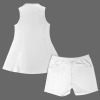 Custom Women's Separates Inner Shorts & Sleeveless Lapel Zipper Pocket Sport Dress