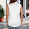 Custom Personalized Women's Lapel Zip Up Sleeveless Active Tops