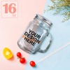 Custom Mason Jar Mug with Handle(16oz)