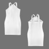 Custom Individualized Women's Halter Neck Sleeveless Bodycon Dress
