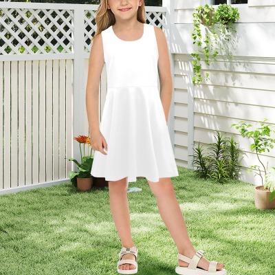 All-Over Print Girls' Sleeveless Sundress