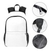 Fabric Backpack with Side Mesh Pockets