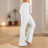 Custom Individualized High Waist Crossover Tummy Control Flare Leggings