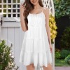 Custom Personalized Women Tie Shoulder Ruffle Tiered Dress