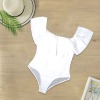 Custom Personalized Women's Ruffled One Piece Swimsuit