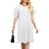Custom Women's Round Neck Short Sleeve Casual Dress| Ship From USA
