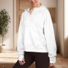 Custom Personalized Half Zip Cropped Pocket Fleece Hoodies