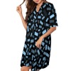 V-Neck Ruffle-Sleeve Dress