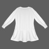 Custom Individualized Women's Round Neck Long Sleeve Ruffle Hem Casual Dress
