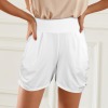 Custom Individualized Women's High Waist Pocket Pleated Shorts