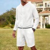 All Over Print Men's Lightweight Sun Hoodie & Shorts Set