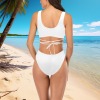 All-Over Print Women Cross String Bikini Set