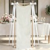 Cotton Linen Tapestry with Satin Ribbons 20x63inch|Ship From USA