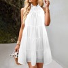 Custom Specialized Women's Halter Neck Sleeveless Casual Dress
