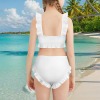 Girls' Ruffled Two-Piece Swimsuit Set