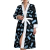 Plus Size Women's Flannel Bathrobe
