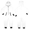 All-Over Print Girl's Flannel Zipper One-Piece Pajamas