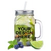 Custom Mason Jar Mug with Handle(16oz)