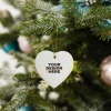 Custom Heart Ceramic Ornament
