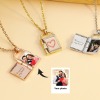 Laser Engraved Text Necklace with Picture