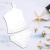 All-Over Print Women's One-Shoulder Bikini Set