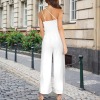 Custom Specialized Women's Straps One Shoulder Pocket Wide Leg Jumpsuit