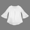 Custom Personalized Women's Crew Neck Layered Flare Sleeve Blouse