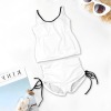 Custom Personalized Women's Round Neck Drawstring Tankini Set