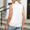 All-Over Print Women's Bow Tie V-Neck Sleeveless Shirt