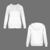 Custom Individualized Women's Drawstring Full-Zip Pocket Hoodie