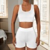 Custom Individualized Square Neck Tank Top & Shorts Set