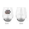 Custom Stemless Wine Glass(15oz)