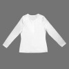 Custom Individualized Women's Long Sleeve Zip Front T-Shirt