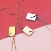 UV Print Stainless Steel Envelope Necklace