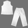Custom Personalized Women's Sleeveless Mock Neck Top & Wide Leg Cropped Pants Set